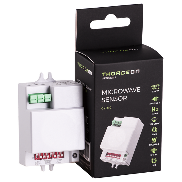 Microwave Switch Sensor 5-15m 300W IP20 THORGEON image 1