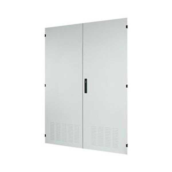 Section wide door, ventilated, HxW=2000x1350mm, double-winged, IP42, grey image 4