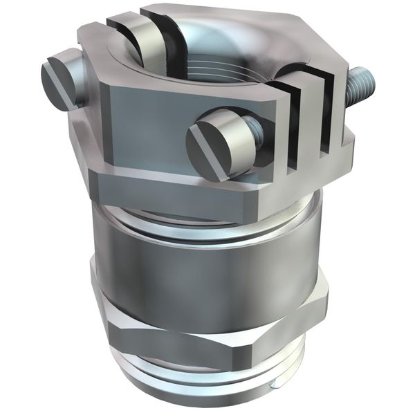 159 MS PG21  Cable gland, with external hexagon, PG21, Brass, CuZn, nickel-plated image 1