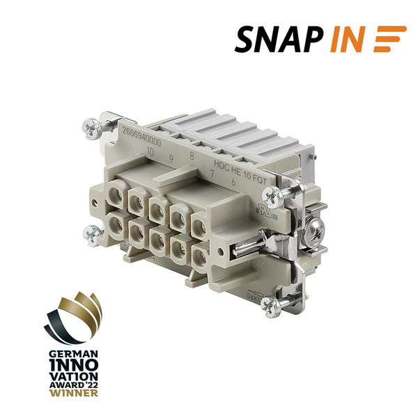 Contact insert (industry plug-in connectors), Female, 500 V, 16 A, Num image 1