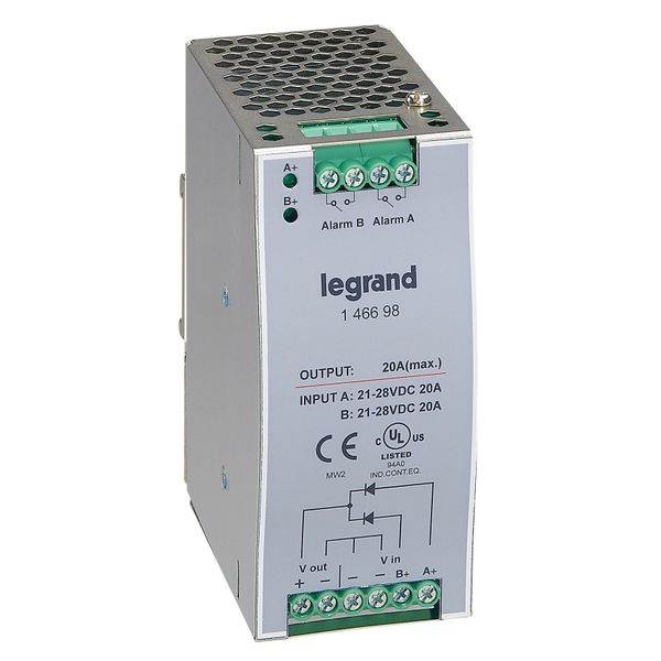 Redundancy function module for stabilised switched mode power supply - max 20 A image 1