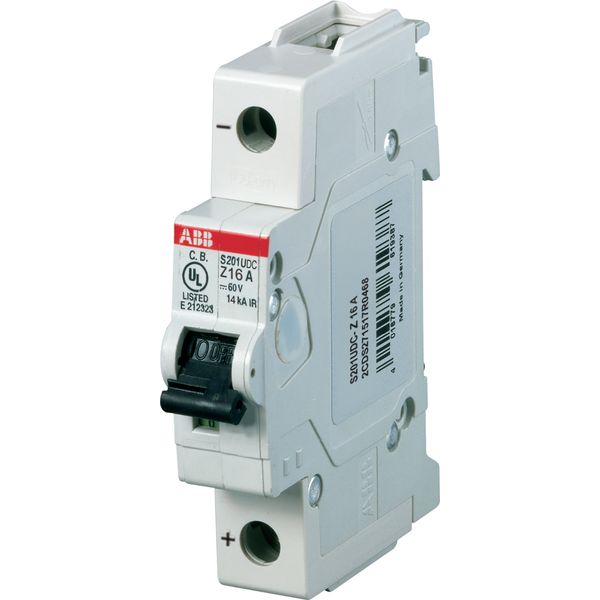 S201UDC-Z63 Miniature Circuit Breaker - 1P - Z - 63 A image 1