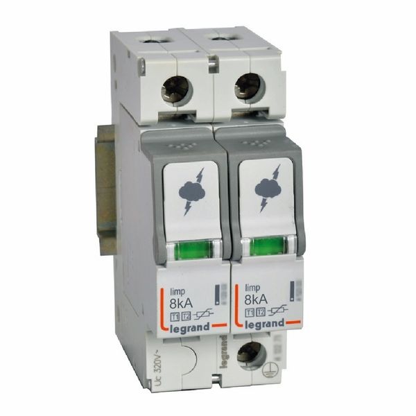 SPD - protection of main distribution board - T1+T2 - limp 8 kA/pole - 2P image 1