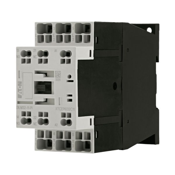 Contactor, 3 pole, 380 V 400 V 15 kW, 1 N/O, 1 NC, 220 V 50/60 Hz, AC operation, Push in terminals image 4