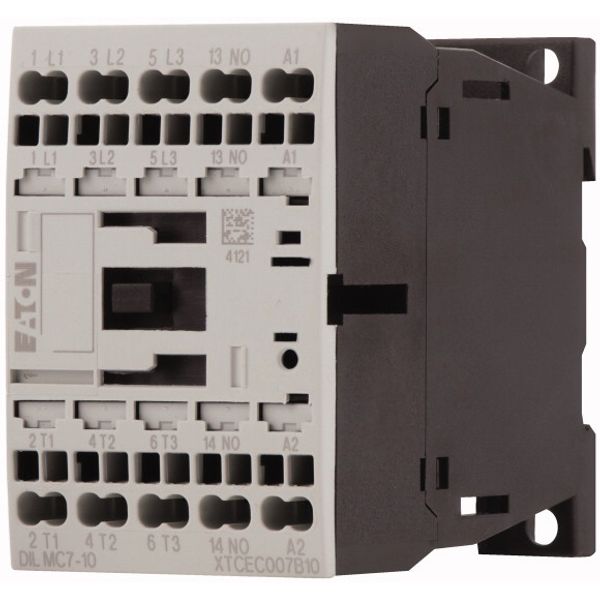 Contactor, 3 pole, 380 V 400 V 3 kW, 1 N/O, 110 V 50 Hz, 120 V 60 Hz, AC operation, Spring-loaded terminals image 3