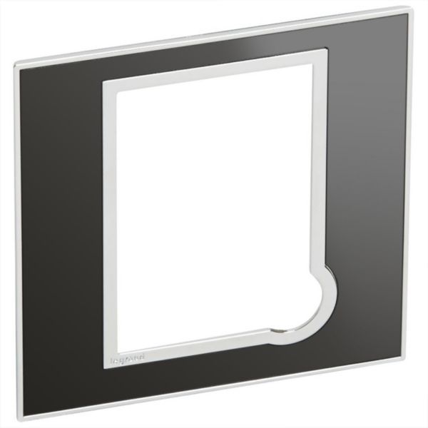 Arteor Surround Plate for 13A Fused Connection Unit Switched Reflective Black image 1