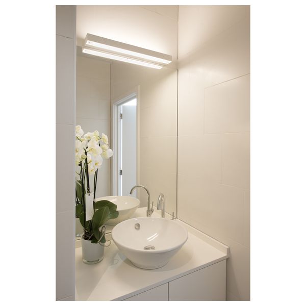 SEDO 21 LED wall light, square matt white, frosted glass image 4