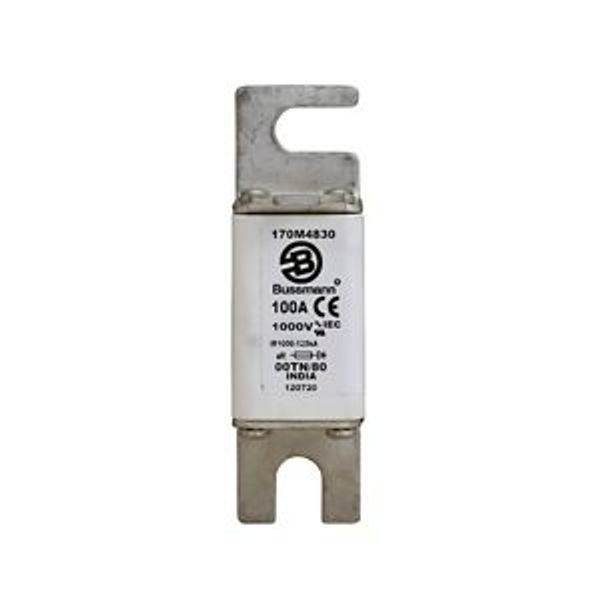 Fuse-link, high speed, 100 A, AC 1000 V, size 00, 30 x 47 x 98 mm, aR, DIN, IEC, type T indicator image 5