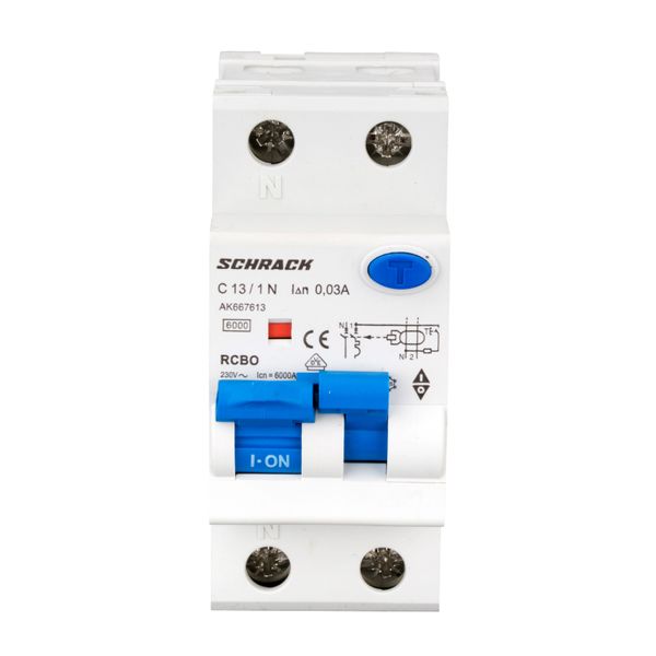 Combined MCB/RCD (RCBO) 1+N, AMPARO 6kA, C 13A, 30mA, Typ A image 4