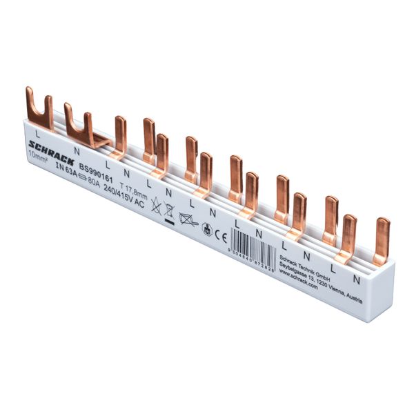 Busbar 2-pole, 1xRCCB 2-pole, 6 MCB 1+N/1 MW, 8MW image 5