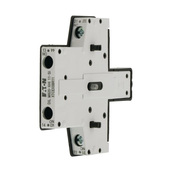 Auxiliary contact module, 2 pole, Ith= 10 A, 1 N/O, 1 NC, Side mounted, Screw terminals, DILM250 - DILH2600, SI image 5