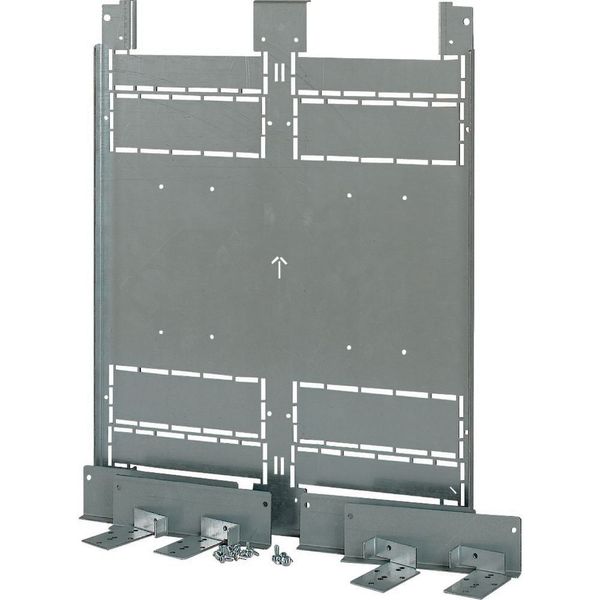 Mounting plate, 2xNZM4, 3p,fixed mounted design,W=600mm image 6