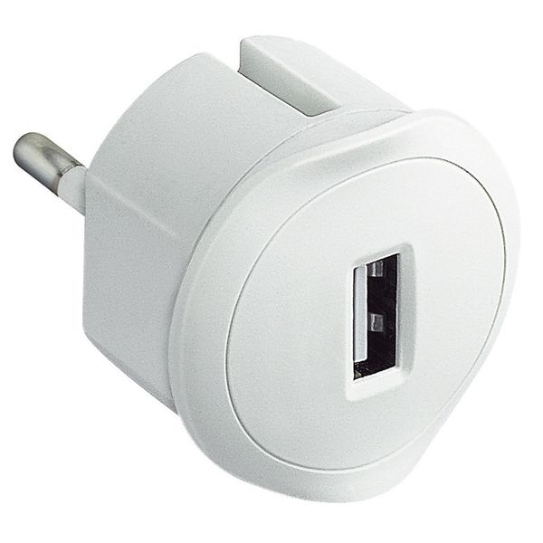 USB ADAPTOR WHITE 1.5A 7.5W image 1