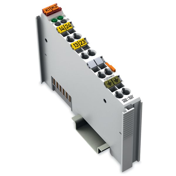 2-channel relay output AC 250 V 2.0 A light gray image 1