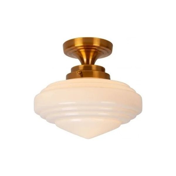 ROSALINE Flush ceilin.-Opal-1xE27-60W-Glass image 1