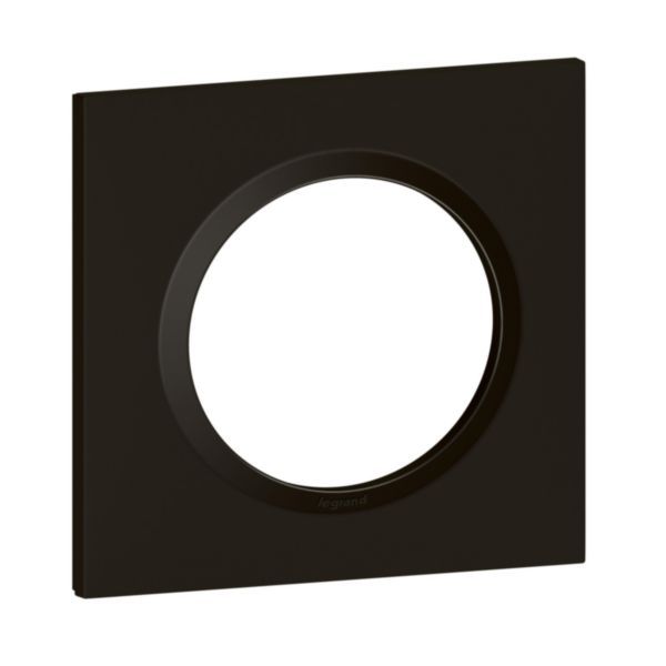 Dooxie square plate 1 station velvet black finish image 1