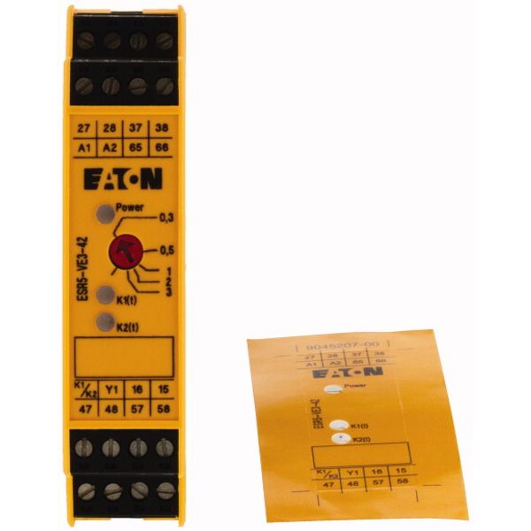 Contact expansion module, 24VDC/AC, 4 enabling paths off-delayed image 3