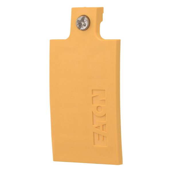 Screw-on cover, insulated material, yellow image 3