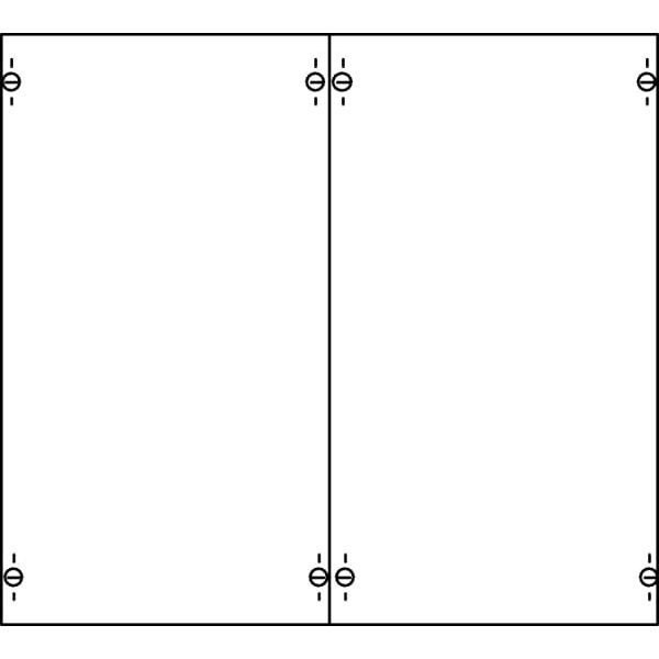 2V00SH ComfortLine Distribution panel, 72 SU, Field Width: 2, 450 mm x 500 mm x 160 mm image 5