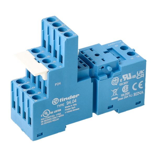 Screw socket blue for 35mm.rail, 55.32/34, 85.04 mod.99.02 (94.04) image 1