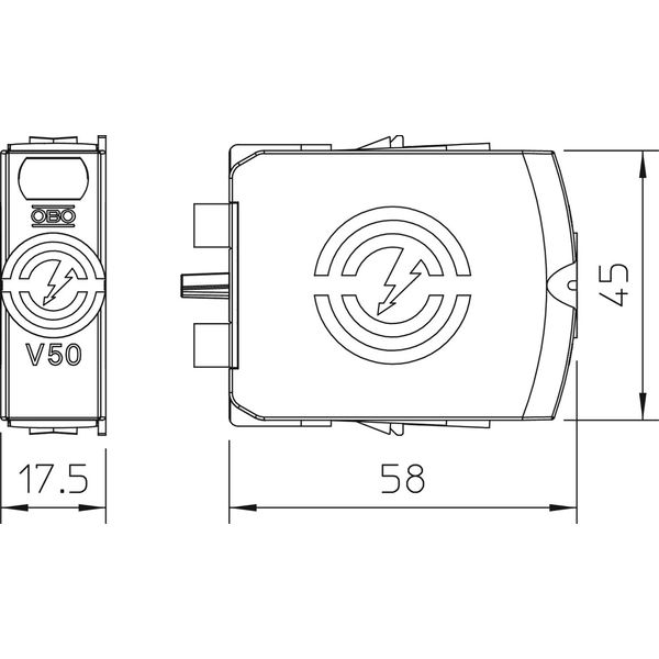 V50-0-320 CombiController V50 plug-in arrester 320V image 2
