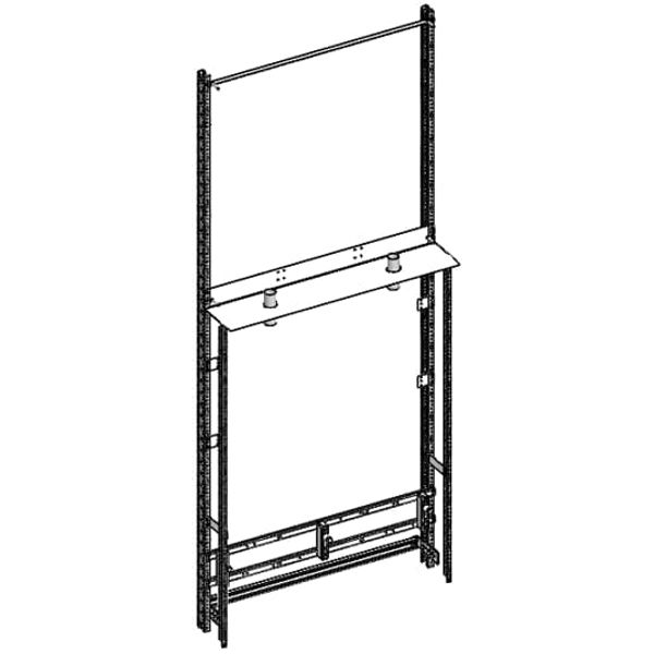 3/8MWR3 Mounting chassis, Field width: 3, Rows: 0, 1800 mm x 750 mm x 350 mm image 9