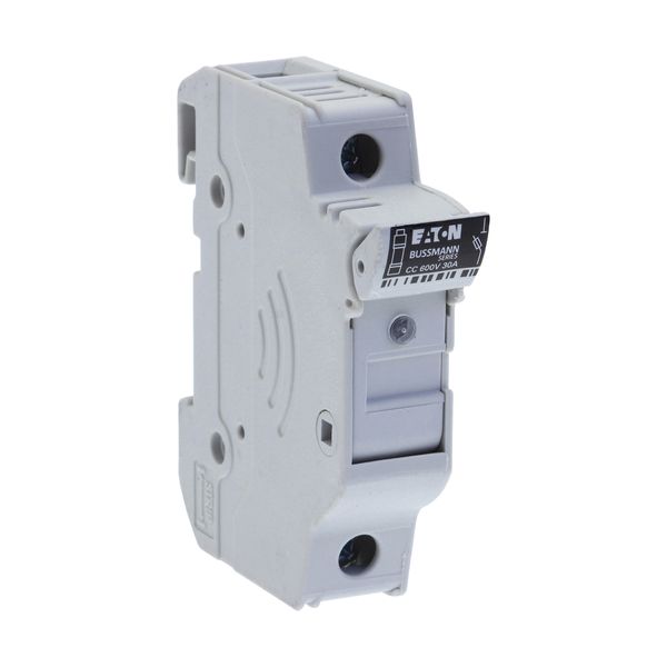 Fuse-holder, LV, 30 A, AC 600 V, 10 x 38 mm, CC, 1P, UL, indicating, DIN rail mount image 12