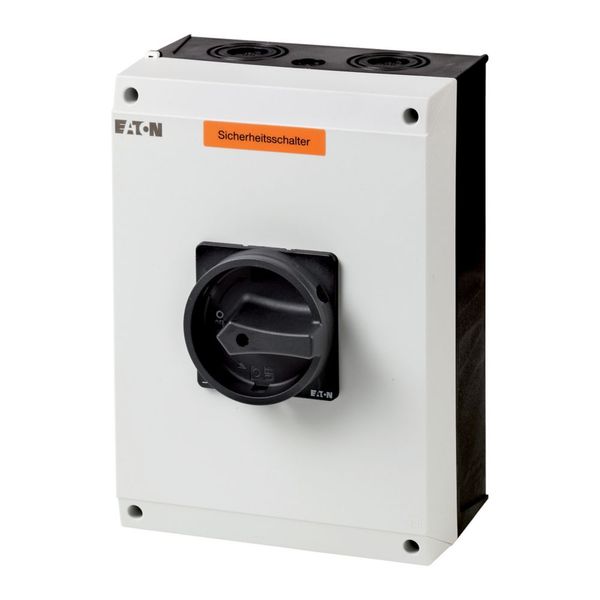 Main switch, P3, 100 A, surface mounting, 3 pole, STOP function, With black rotary handle and locking ring, Lockable in the 0 (Off) position image 15