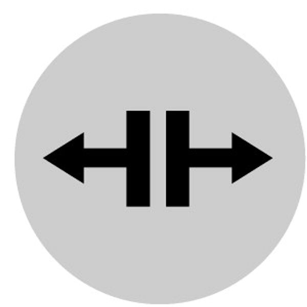 Button lens, flat white, symbol solve image 1