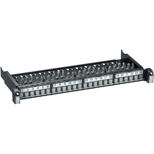 Actassi 19-C Patch Panel Sliding Evo 19" 1U 24pt S-One STP Cat6 image 3