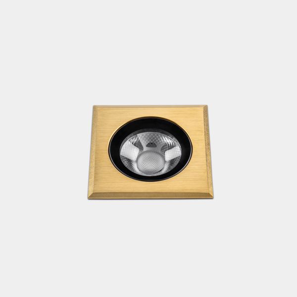 Recessed uplighting IP66-IP67 Max Big Square LED 17.3W LED warm-white 2700K Gold PVD 1565lm image 1