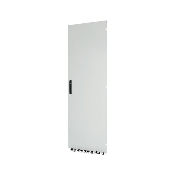 Section door, closed IP55, left or right-hinged, HxW = 2000 x 650mm, grey image 4