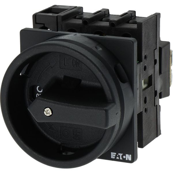 Main switch, P1, 32 A, flush mounting, 3 pole + N, STOP function, With black rotary handle and locking ring, Lockable in the 0 (Off) position image 19
