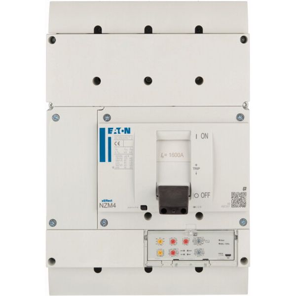 NZM4 PXR20 circuit breaker, 1600A, 4p, Screw terminal, earth-fault protection image 1