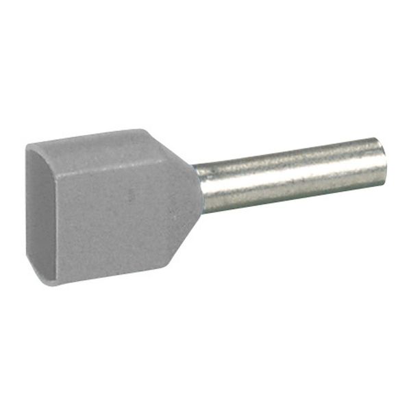 Ferrules Starfix - doubles individuals - cross section 2 x 2.5 mm² - grey image 1