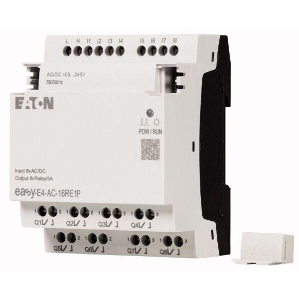 I/O expansion, For use with easyE4, 100 - 240 V AC, 110 - 220 V DC (cULus: 100-110 V DC), Inputs/Outputs expansion (number) digital: 8, Push-In image 2