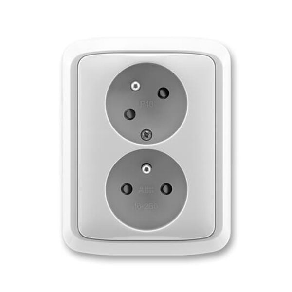 5583A-C02357 B Double socket outlet with earthing pins, shuttered, with turned upper cavity, with surge protection image 74