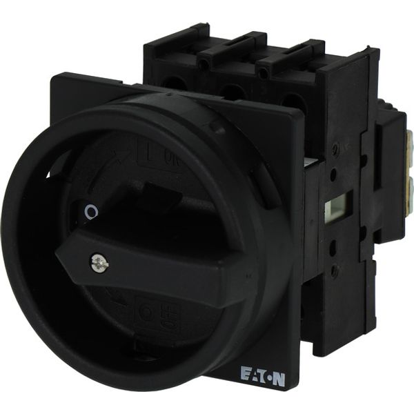 Main switch, P1, 40 A, flush mounting, 3 pole, STOP function, With black rotary handle and locking ring, Lockable in the 0 (Off) position image 3
