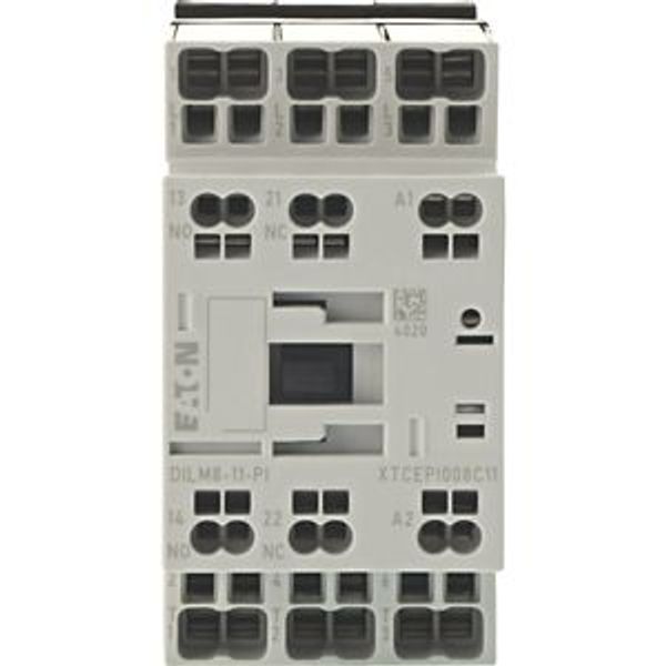 Contactor, 3 pole, 380 V 400 V 3.7 kW, 1 N/O, 1 NC, 110 V 50 Hz, 120 V 60 Hz, AC operation, Push in terminals image 10