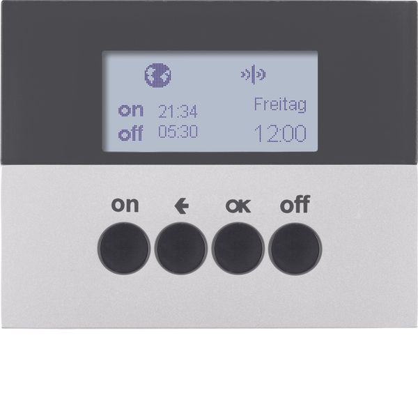 KNX radio timer quicklink, display, K.5, al., matt, lacq. image 1