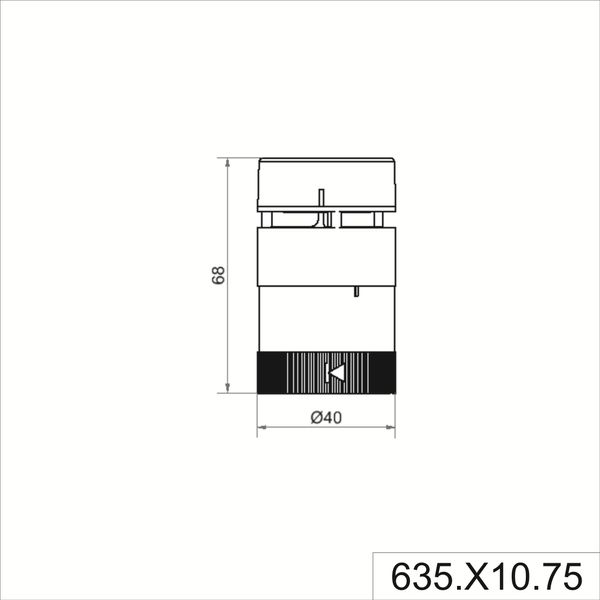 Siren element 8 tone 24VAC/DC BK image 3