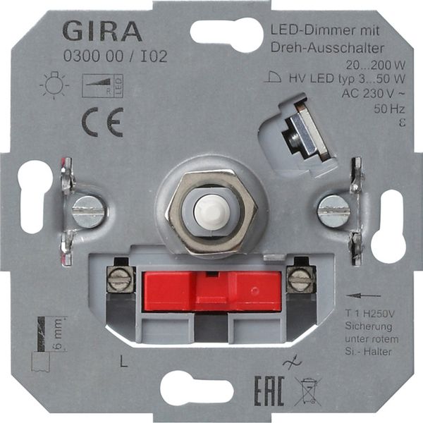 LED dimm.ins. 20 - 200 W rot.on/off Insert image 1