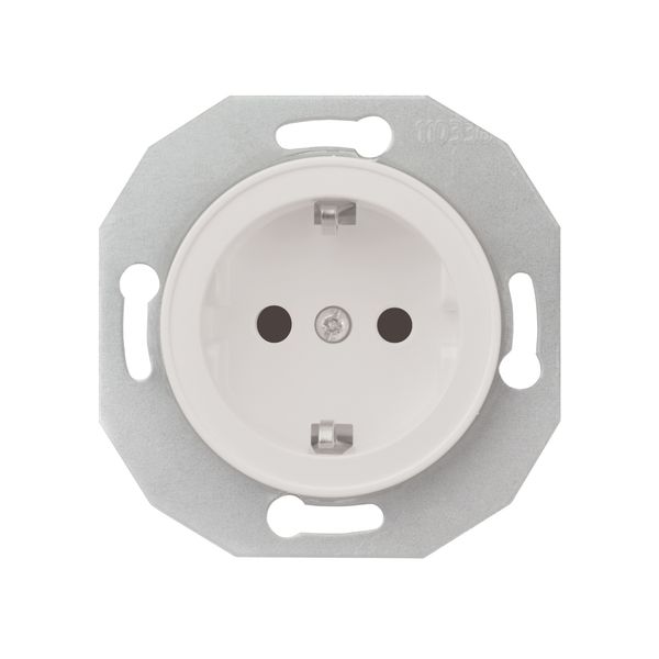 Renova - single socket outlet - 2P + E - 16 A - 250 V - white image 4