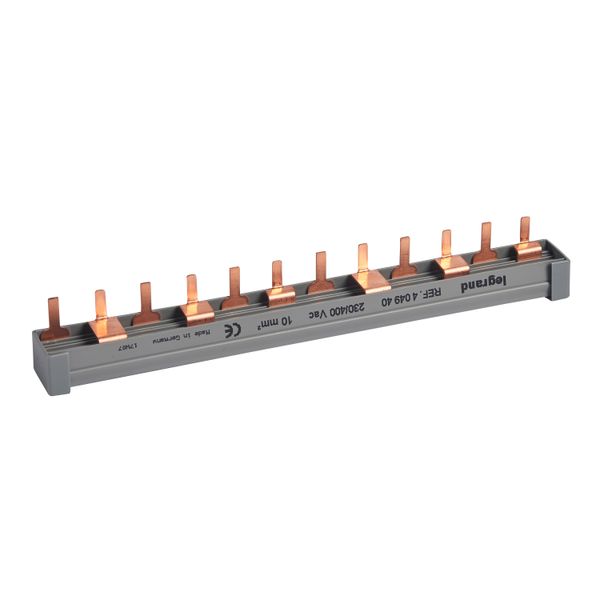 Supply busbar - prong-type - 2P-3 phase balanced -max 4 devices connected -1 row image 1