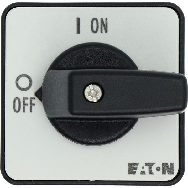 On-Off switch, T0, 20 A, flush mounting, 3 contact unit(s), 6 pole, with black thumb grip and front plate image 16