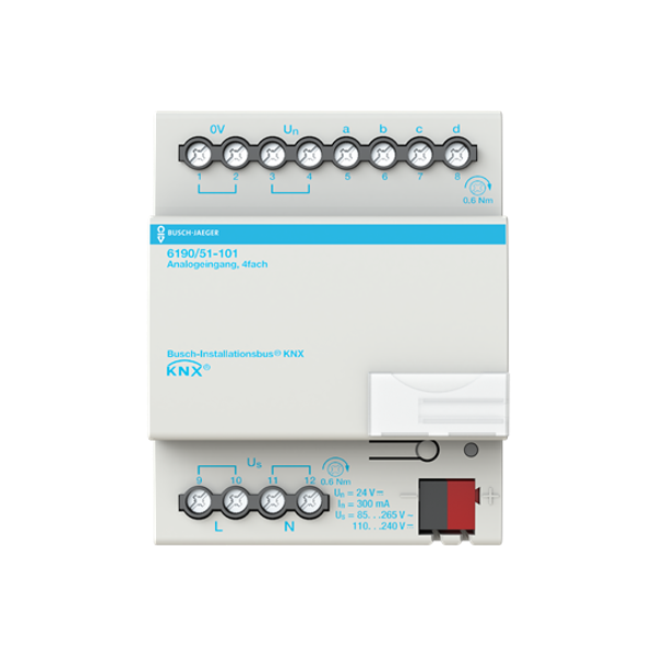 6190/51-101 Analogue Input, 4-fold, MDRC, BJE image 8