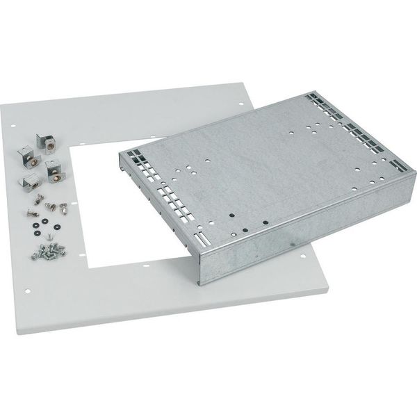 Mounting kit, IZMX40, 3/4p, withdrawable unit, W=600mm, height shrouding cap=40mm, grey image 3