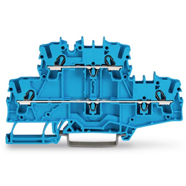 Double-deck terminal block Through/through terminal block N/N blue image 2