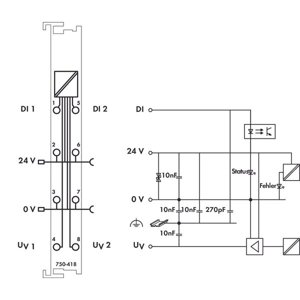 2-channel digital input 24 VDC 3 ms light gray image 3