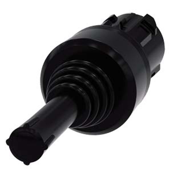 Coordinate switch, 22 mm, round, plastic, black, 2 switch positions, 3SU1000-7AD10-0AA0-Z Y15 image 2